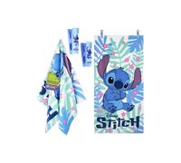 Disney Stitch Towel with 2 Clips Set Disney Multicolor One Size