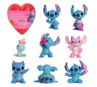 Disney Stitch Valentine’s Collectible Mini Figure, Mystery 6 cm Figurine and Bonus Sticker, Toy for Collectors, Fans, Girls, Boys, Kids, Ages 3 and Up by Just Play