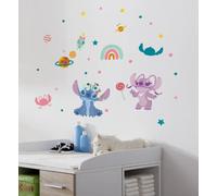 Disney Stitch Wall Stickers 50x70cm Vinyl Decals Set 35pcs Home Decor Angel