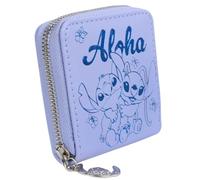 Disney Stitch Wallet for a Girl, Zipped Money Bag 9x9 cm (Stitch 2)