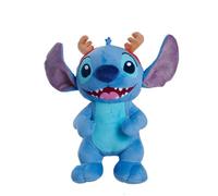 Disney Stitch with Antlers Christmas Plush 25cm tall cuddly character for snuggles or play