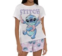 Disney Stitch Womens Pyjamas | Ladies Lilo And Stitch Pyjamas | Womens Pyjama Sets| White Small