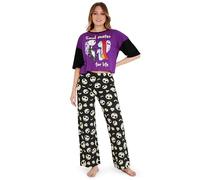 Disney Stitch Womens Pyjamas Set, Cosy Nightwear Long PJs Comfy Loungewear for Adults Teenagers, Stitch Gifts for Women (Purple/Multi Jack, L)