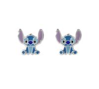 Disney Stitch Womens Sterling Silver Enamel Stud Earrings