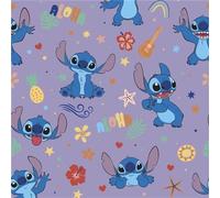 Disney Stitch Wrapping Paper, 200 cm x 70 cm, Purple