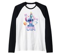 Disney Stitch y Scrump ES Mi Día Regalo Cumpleaños Raglan Baseball Tee