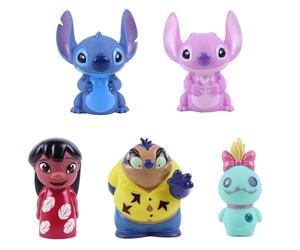 Disney Stitching - Pack of 5 Jumbo Squirter Buckets - Bath Toys for Babies and Toddlers - Includes Organiser Bucket - Bath Time Water Toy Store