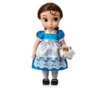 Disney Store Belle Doll from the Animator Collection, Beauty and the Beast, 39 cm / 15 inches, Real-Looking Hair for Combing, Outfit and Shoes, Satin Plush Toy, Collectable Doll from 3 Years