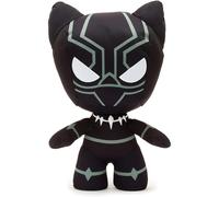 Disney Store Black Panther Small Soft Plush Toy - Marvel - 28cm 11inches featuring a soft-feel finish and embroidered details - Suitable for Ages 0+