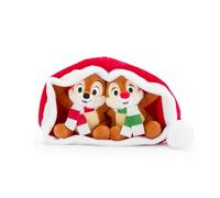 Disney Store Chip 'n Dale Holiday Plush Set in Santa Hat - 5''
