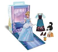 Disney Store Girl's Princess Story Doll (Cinderella) 11 Inches, Includes Coloring Book and Additional Dress, Princess Doll in Classic Outfit, Princess Toys