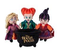 Disney Store Hocus Pocus Sanderson Sisters Plush Doll Set - Sarah Mary & Winifred - Detailed Plush Sculpting Shimmering Capes Soft Velour Caul