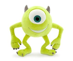 Disney Store Mike Wazowski Small Soft Plush Toy, Monsters, Inc., 27cm/10”, Cuddly Creature Made with Soft-Feel Fabric with Large Embroidered Eye and 3D Horn, Suitable for All Ages