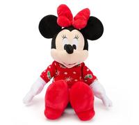 Disney Store Minnie Mouse Festive Medium Soft Toy, Christmas Holiday Decoration and Cuddly Collectable for Children and Fans, 37cm Plush