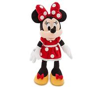 Disney Store Minnie Mouse Official Medium Cuddly Toy for Children 47 cm Cuddly Toy with Embroidery and Soft Surface in Typical Red Dress, Suitable from 12 Months