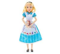 Disney Store Official Alice Classic Doll, Alice in Wonderland, 30cm | Fully poseable Alice doll in her iconic blue dress and apron with surprise character friend. Ages 3+