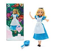 Disney Store Official Alice in Wonderland Classic Doll for Kids, 30cm/11”, Includes Brush, Fully Poseable Toy in Satin Dress and Pinafore - Suitable for Ages 3+