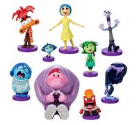 Disney Store Official - Alles Standt Kopf 2 - Figure Play Set - 9 Shaped Toys - with Joy Sorrow Anger Doubt Disgust Envy Ennui Embarrassin