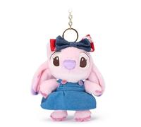Disney Store Official Angel Keychain Plush, Lilo & Stitch, 14cm / 5", Soft Toy on a Removable Keychain, Suitable for 1 Years +