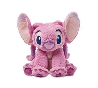 Disney Store Official Angel Medium Soft Toy, Lilo & Stitch, Kids Fluffy Plush Character with Flexible Ears and Embroidered Features - H33 x W40 x