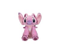 Disney Store Official Angel Mini Bean Bag Plush, Lilo & Stitch, 17cm/7”, Small Cuddly Stuffed Pink Toy Alien, Suitable for Ages 0+