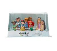 Disney Store Official Animators' Princess Figurine Playset, 10 Moulded Toy Dolls, Includes Rapunzel, Jasmine, Snow White, Ariel, Belle, Aurora, Tiana, Pocahontas, Cinderella & Mulan