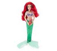 Disney Store Official Ariel Classic Doll for Kids, The Little Mermaid, 30cm/12”, Fully Posable Toy with Shimmering Mermaid Tail, Vibrant Red Hair & Surprise Character Friend - Suitable for Ages 3+