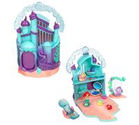 DISNEY STORE Official Ariel Palace Micro Play Set Micro Toy Set Includes Ariel Flounder and Sebastian Micro Figures Travel Toy Portable Playse