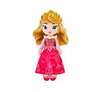 Disney Store Official Aurora Soft Toy Doll, Sleeping Beauty, 37cm | Aurora plush princess doll in her signature pink outfit with embroidered details, perfect for storytelling fun.