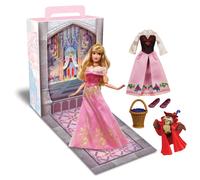 Disney Store Official Aurora Story Doll Sleeping Beauty 11 Inches Fully Posable Toy in Glittering Outfit - Suitable for Ages 3+ Toy Figure Gifts f