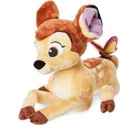 Disney Store Official Bambi Medium Soft Toy for Kids, 28cm/11”, Plush Character Figure with 3D Butterfly on Tail and Embroidered Details, Suitable for Ages 0+