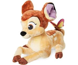 Disney Store Official Bambi Medium Soft Toy for Kids, 28cm/11”, Plush Character Figure with 3D Butterfly on Tail and Embroidered Details, Suitable for Ages 0+