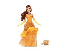 Disney Store Official Belle Classic Doll, Beauty & the Beast, 29cm/11”, Fully Poseable Disney Princess Doll in a Stunning Yellow Dress, Includes Toy Hair Brush - Ages 3+