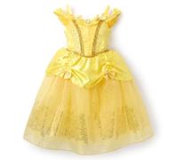 Disney Store Official Belle Costume for Kids, Beauty & the Beast, Yellow Princess Dress for Parties, Roleplay & Halloween, 5-6 Years Old