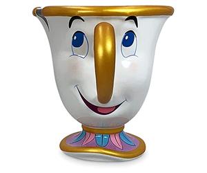 Disney Store Official Chip Mug, Beauty and the Beast, 444ml Stoneware Cup | Fully sculpted Chip character mug with golden accents and glossy finish, inspired by Beauty and the Beast