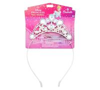 Disney Store Official Cinderella Tiara for Kids, Costume Accessory with Silver Finish, Colourful Rhinestones and Floral Filigree
