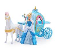 Disney Store Official Cinderella Toy Set, Including Cinderella Doll, Walking Horse & Light Up Carriage, Batteries Included, Age 3+
