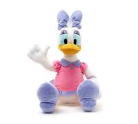 Disney Store Official Daisy Duck Medium Soft Plush Toy, 45cm/18”, Iconic Cuddly Toy Character in Pink and Purple Dress with Embroidered Eyes, Suitable for All Ages
