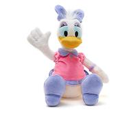 Disney Store Official Daisy Duck Small Soft Plush Toy, 35cm/13”, Iconic Cuddly Toy Character in Pink and Purple Dress with Embroidered Eyes, Suitable for All Ages
