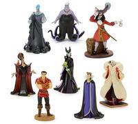 Disney Store Official Disney Villains Figure Set, 8 Piece Toy Set, Including Captain Hook, Ursula, Jafar, Evil Maleficent, Evil Queen, Gaston and Hades, Suitable for Age 3+