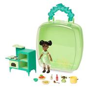 Disney Store Official Disney's Once Upon a Story Tiana Mini Doll Playset, The Princess and the Frog, 11 Pc., Toy Figure Set with Accessories, Including Stove, Ragdoll - Suitable for Ages 3+