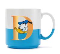Disney Store Official Donald Duck Mug, 425ml, White and Blue Design, Suitable for Microwave and Dishwasher Use