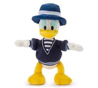 Disney Store Official Donald Duck Nautical Mini Bean Bag Soft Toy - Sailor Outfit with Striped Top and Blue Hat