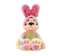 Disney Store Official Easter Minnie Mouse Soft Toy, 45cm / 18", Plush Wearing Tie-Dye Easter Bunny Outfit & Pink Hair Bow, Dated with Disney 2025" on Foot, Suitable from Birth, 0+