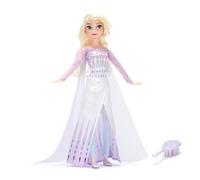 Disney Store Official Elsa Classic Doll Age 3+, Frozen, 29cm/11”, Fully Poseable Disney Princess Doll in an Icy Blue Outfit, Includes Toy Hair Brush - Suitable for Ages 3+