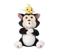 Disney Store Official Figaro and Cleo Soft Toy, Pinocchio, 35cm / 14", Plush Featuring Black and White Cat with Goldfish, Suitable from birth, 0+