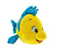 Disney Store Official Flounder Medium Soft Toy, The Little Mermaid, 34.5cm/13”, Ariel's Best Friend, Plush Cuddly Fish with Embroidered Details and Shimmer Finish, Suitable for Ages 0+
