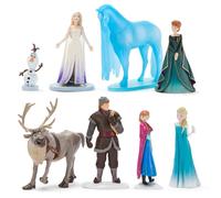 Disney Store Official Frozen Toy Figure Set, 8 Toys including Elsa, Anna, Olaf, Sven, Kristoff & Nokk, Suitable for Age 3+