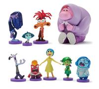 DISNEY STORE Official Inside Out 2 Figure Set - 9 Fully Sculpted Disney Figures Including Anger Joy Envy Sadness & More in Double-Tiered Box with
