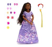 Disney Store Official Isabela Classic Doll, Encanto, 31cm/12”, Fully Poseable Toy, Features Realistic Rooted Hair, Includes 1 Tinsel, 13 Hair Clips and Pair of Shoes, Suitable for Ages 3+